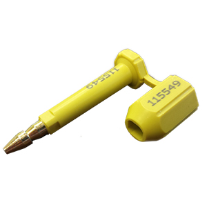 Yellow Bolt Seals 250 Pieces per Box | C-TPAT Compliant high security bolt seals | Brampton Straps