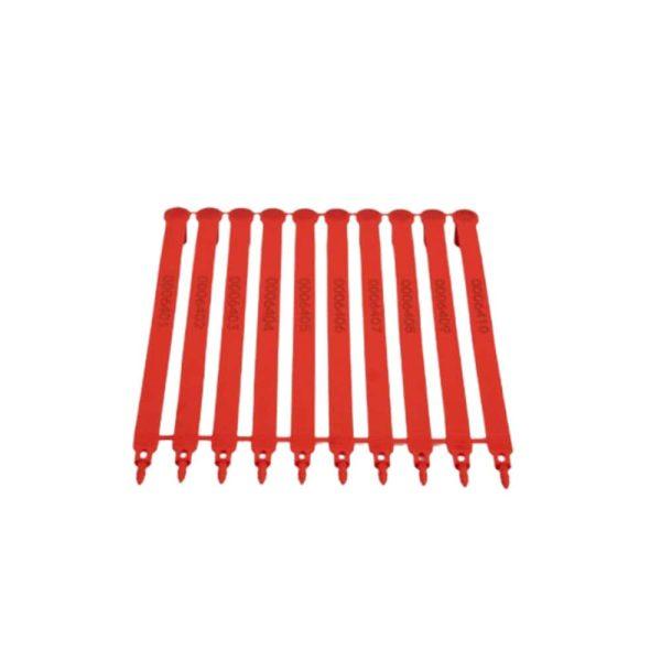 Red Plastic Seals 100 Pieces per Box(1 piece $0.15)
